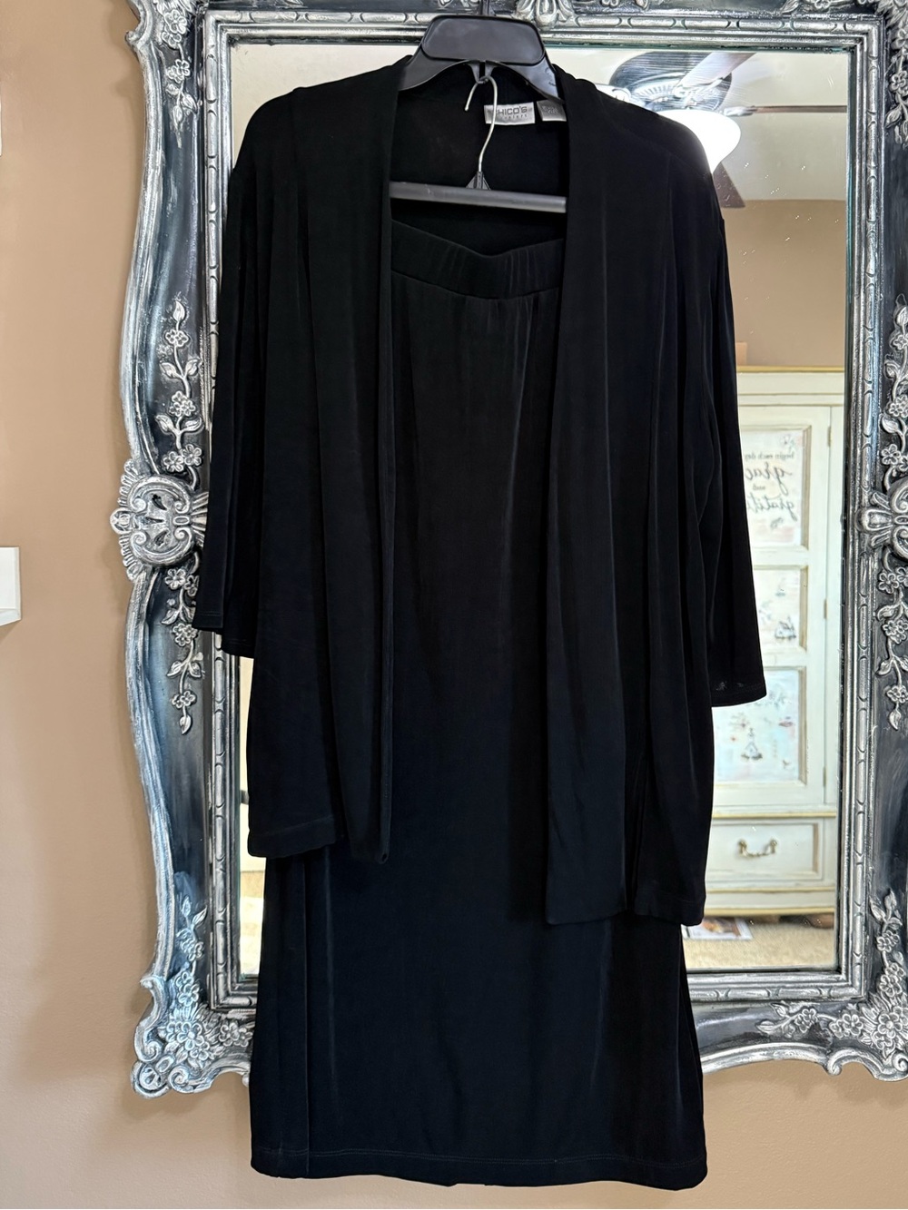Chico's Black Dress with Matching Jacket